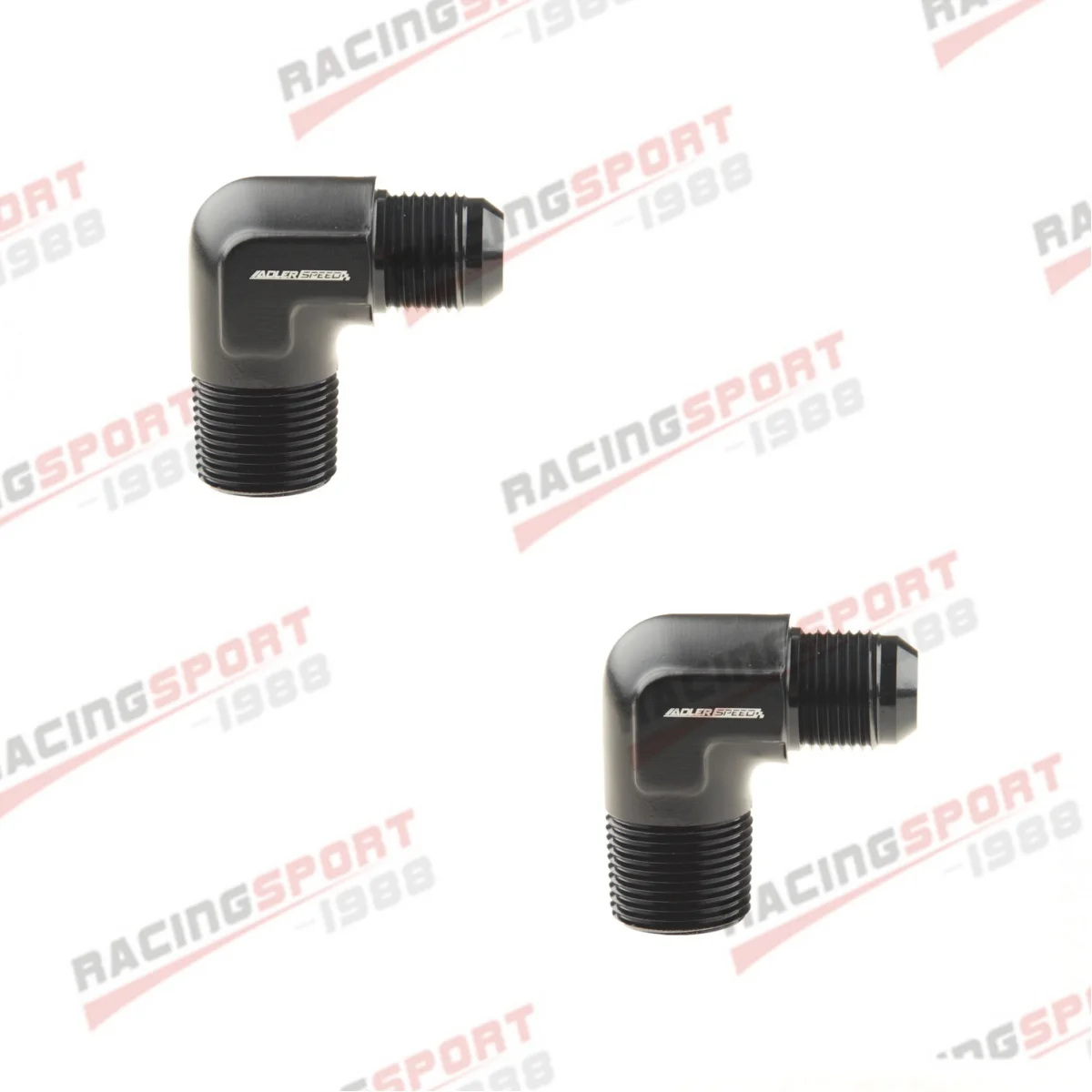 

2PCS 90 Degree -10AN AN10 Male To 3/4" NPT/AN12 Male To 3/4" NPT Aluminum Fuel Fitting Adapter Blue/Black