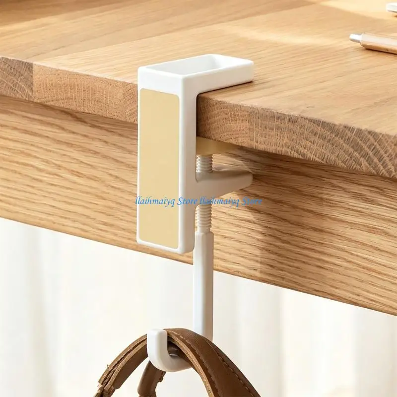 573B Under Desk Purse Hook for Table Organization and Access