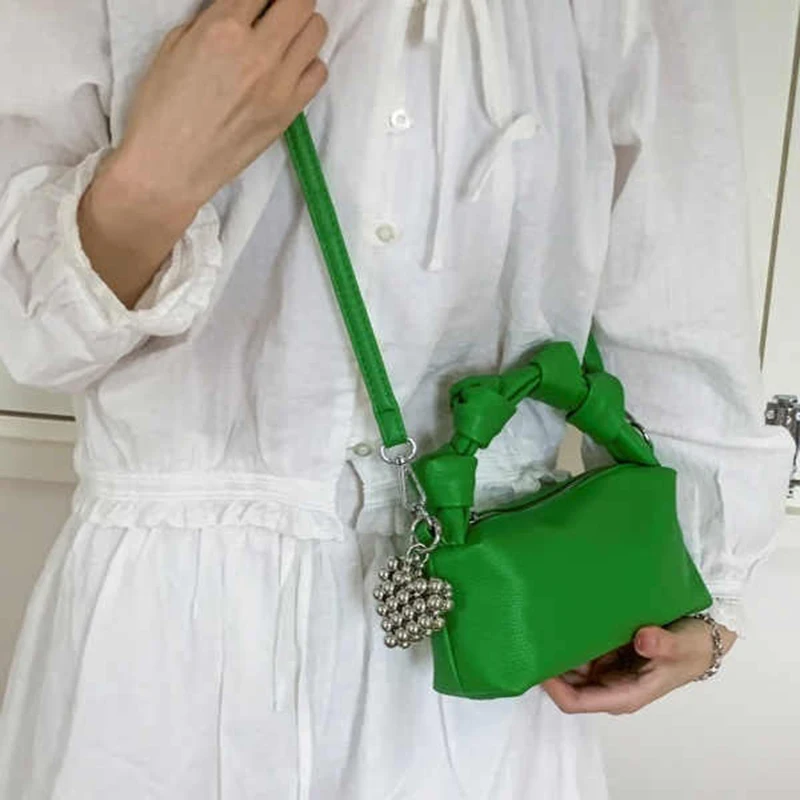 

Pendant Decor Design Handheld Small Square Bag For Women New Fashionable Crossbody Bag High Quality Versatile One Shoulder Bag