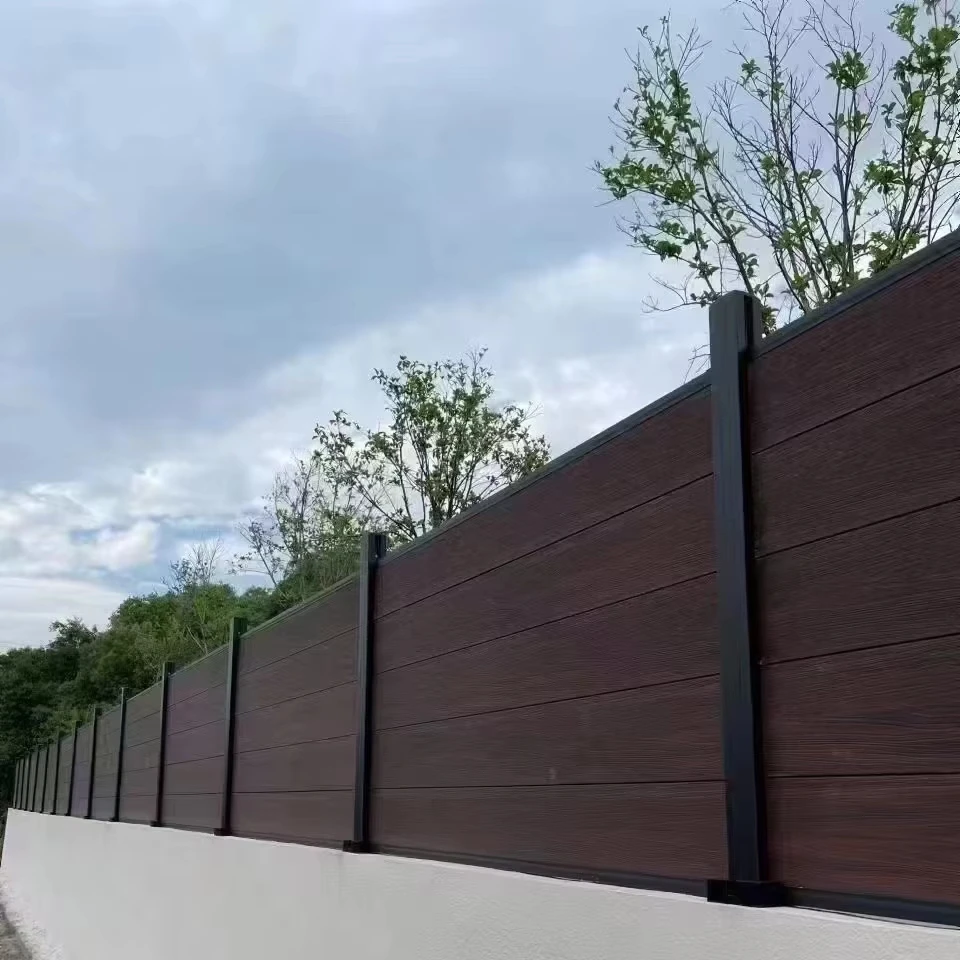 

Factory Wholesale Private Extrusion WPC Fence Panels Wood-Plastic Composite Waterproof Boards WPC Fence Fencing Trellis Gates