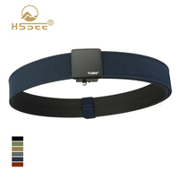 HSSEE New Casual Tactical Outdoor Belt Set Metal Automatic Buckle Thick Nylon Military Tactical Belt for Men Rigid Work Belts