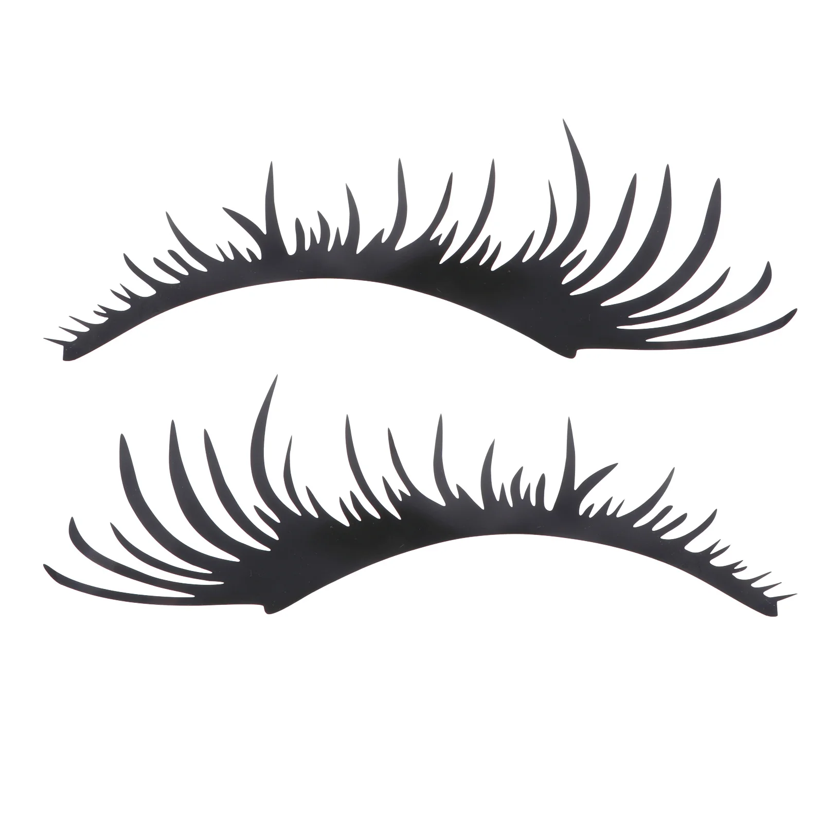 

2Pairs Eyebrow Car Sticker Premium Pet Waterproof Decal Simple Peel and Apply Car Body Decoration Sticker for Headlight Trim