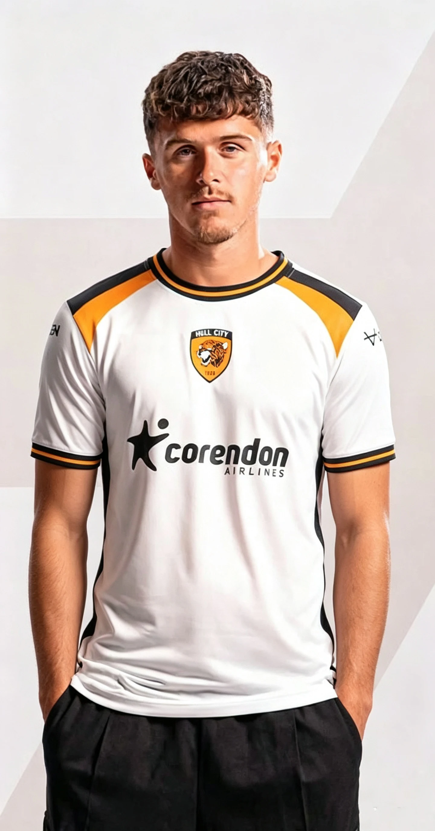 Hull City A.F.C. 2026/27 away jersey, 3D printed quick-dry breathable Tshirt, men and women mesh football T-shirt