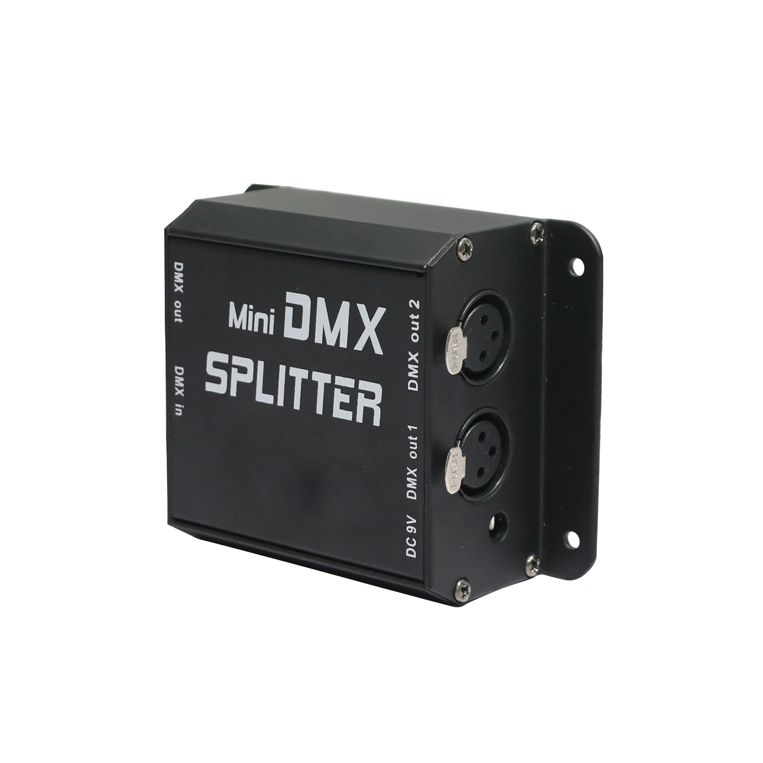 Mini DMX Splitter Signal Amplifier 2Ports Channels Isolated 3Pins Optical Istribution for DJ Disco Wedding DMX Stage Lighting