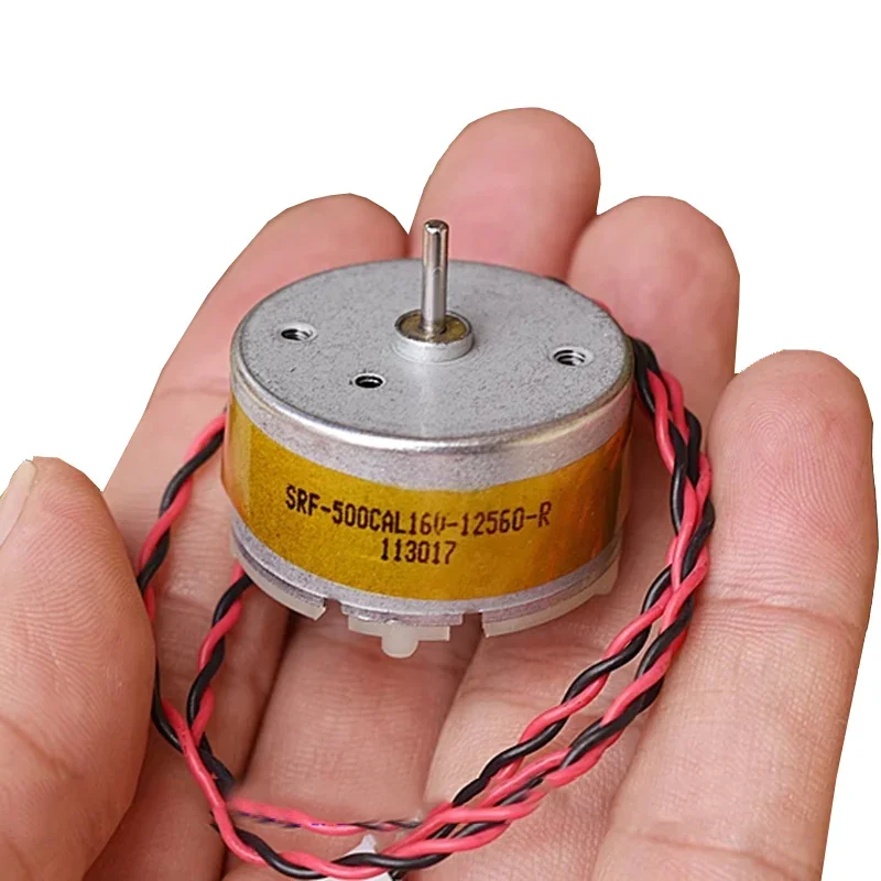 RF-500TB-12560 DC 6V-12V 5400RPM Micro 32mm Diameter Round Spindle Motor Precious Metal Brush DIY Sweeper Robot Fragrance Alarm