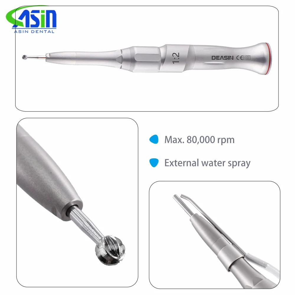 Dental Angled Surgical Straight Handpiece 1:2 Osteotomy Hand Piece DEASIN