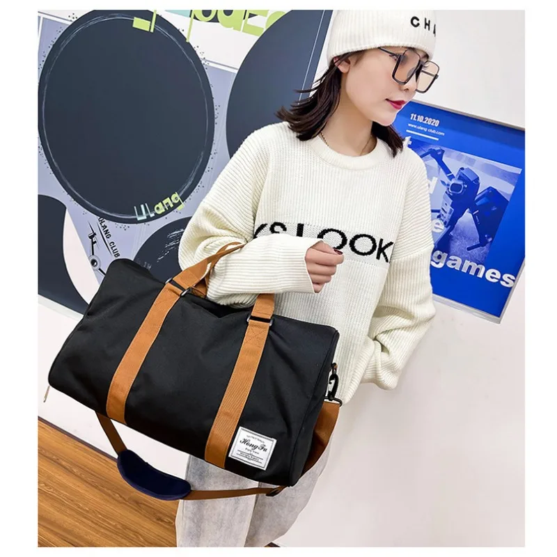 다기능 스포츠 짐 가방 (건식/습식 분리 수납공간 포함) 남녀공용 여행 핸드백 크로스바디 아웃도어 러기지 팩