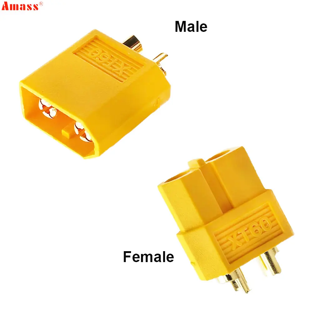 Original Amass XT60 XT60H Bullet Connectors Male Female Plug 5/10Pairs For RC Drone Airplane Car Lipo Battery ESC