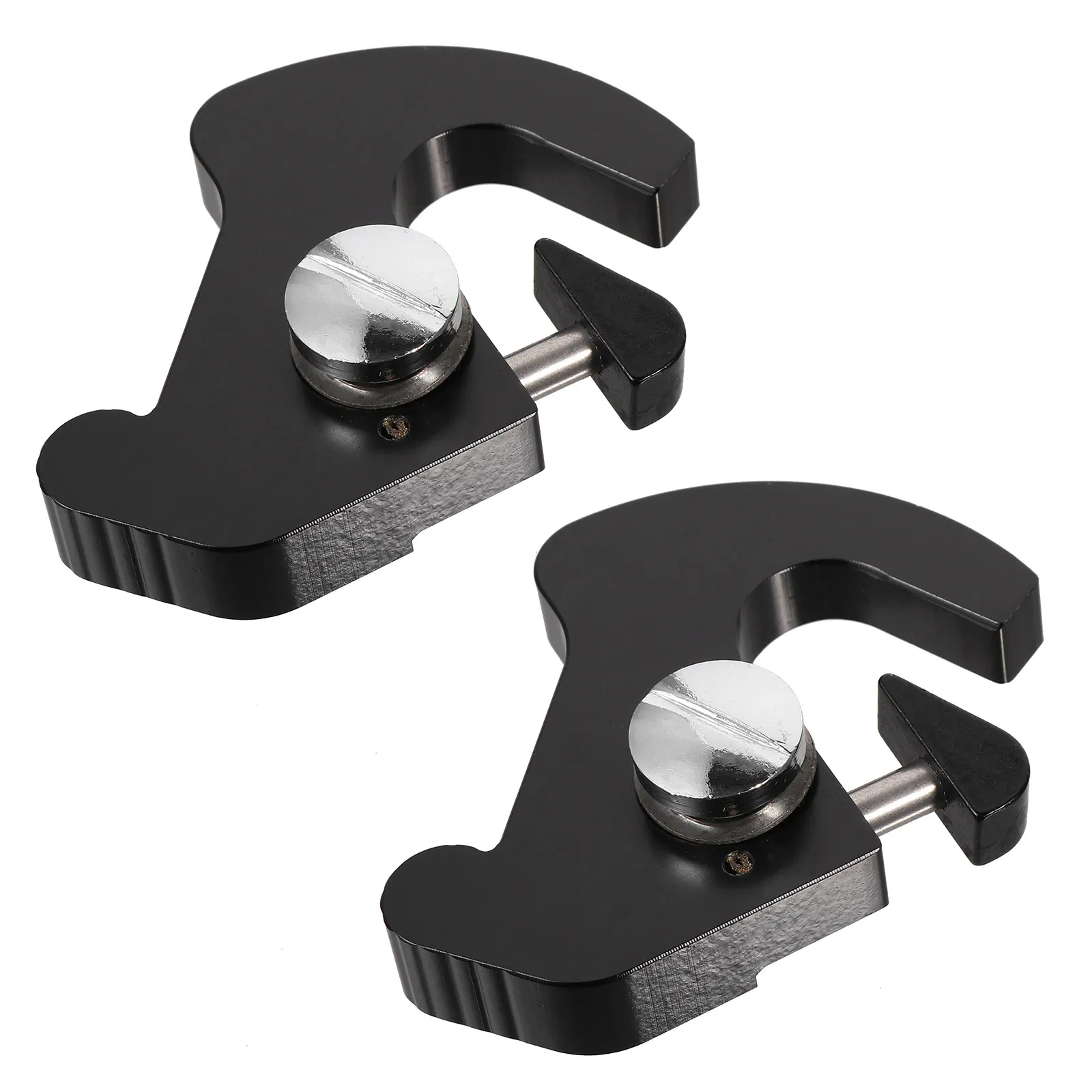 2Pcs Sturdy Aluminum Motorcycle Rack Mounting Latch Clip Set Quick Detachable Luggage Carrier Buckle for Bar