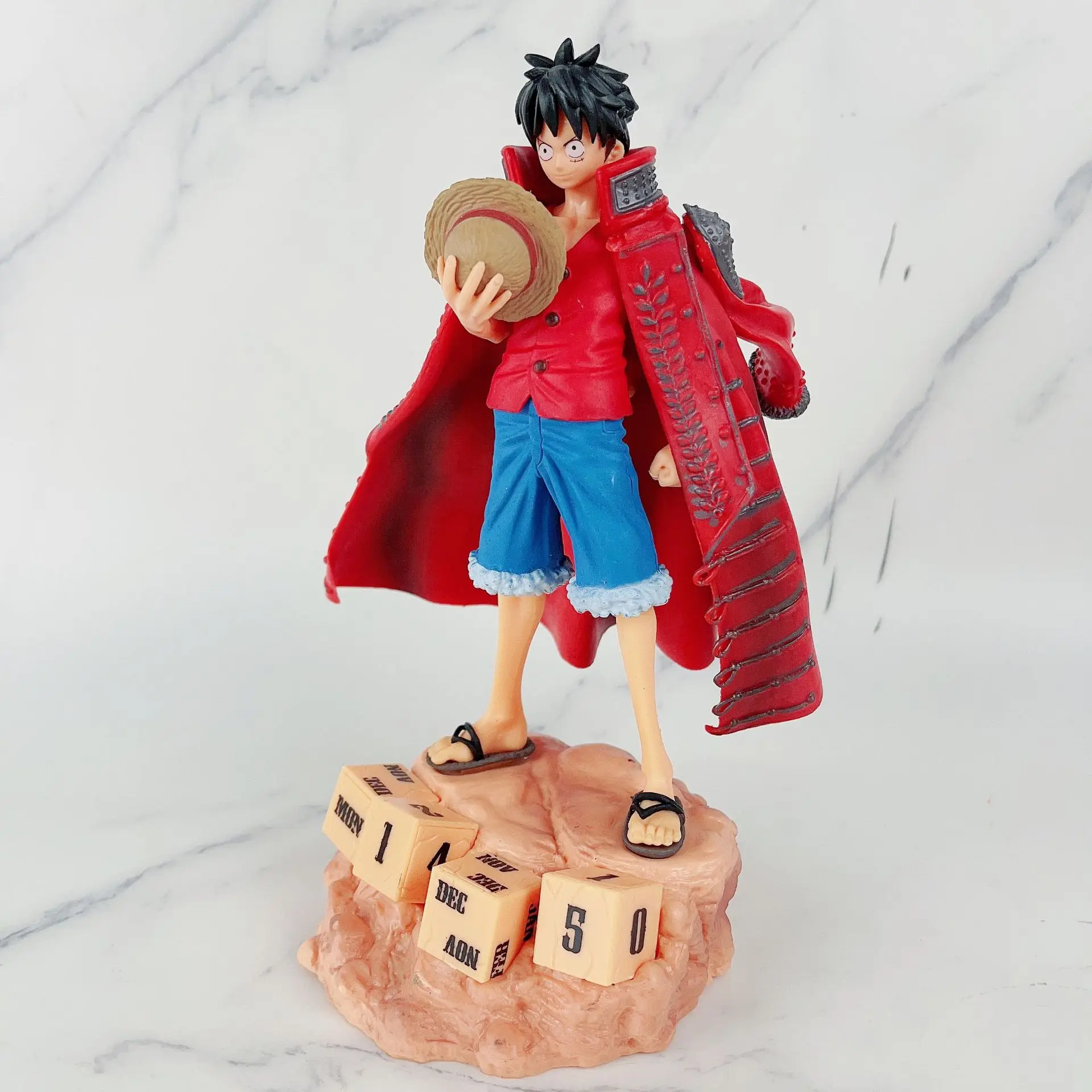 20cm Anime Figure One Piece Dxf Cloak Monkey D. Luffy Statue Pvc Action Figurine Collection Ornaments Desktop Model Toys Gifts