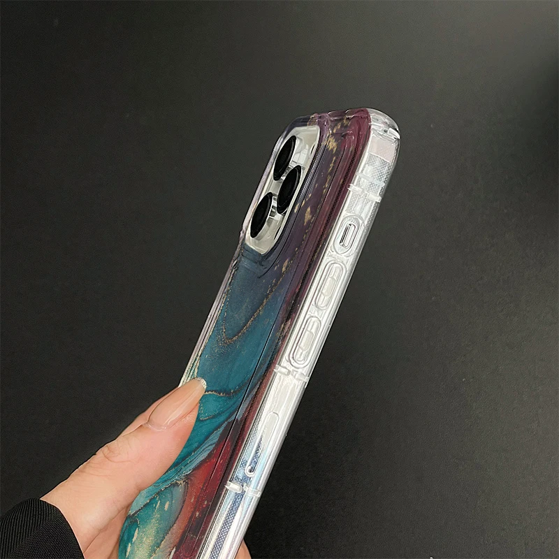 J2133 Fall Prevention Cushion Type For Samsung Galaxy A14 A34 A54 A52 A51 A72 A73 A12 A32 A23 A42 Case DIY Soft TPU Cover