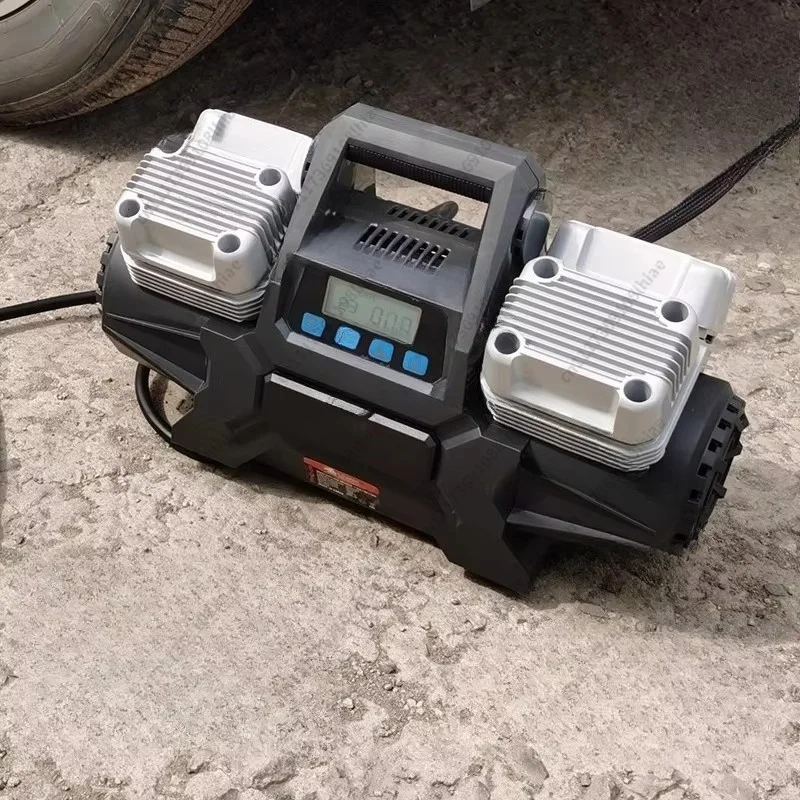 Four-cylinder high-power air pump can work continuously, play sand air pump, off-road vehicle high-power air pump