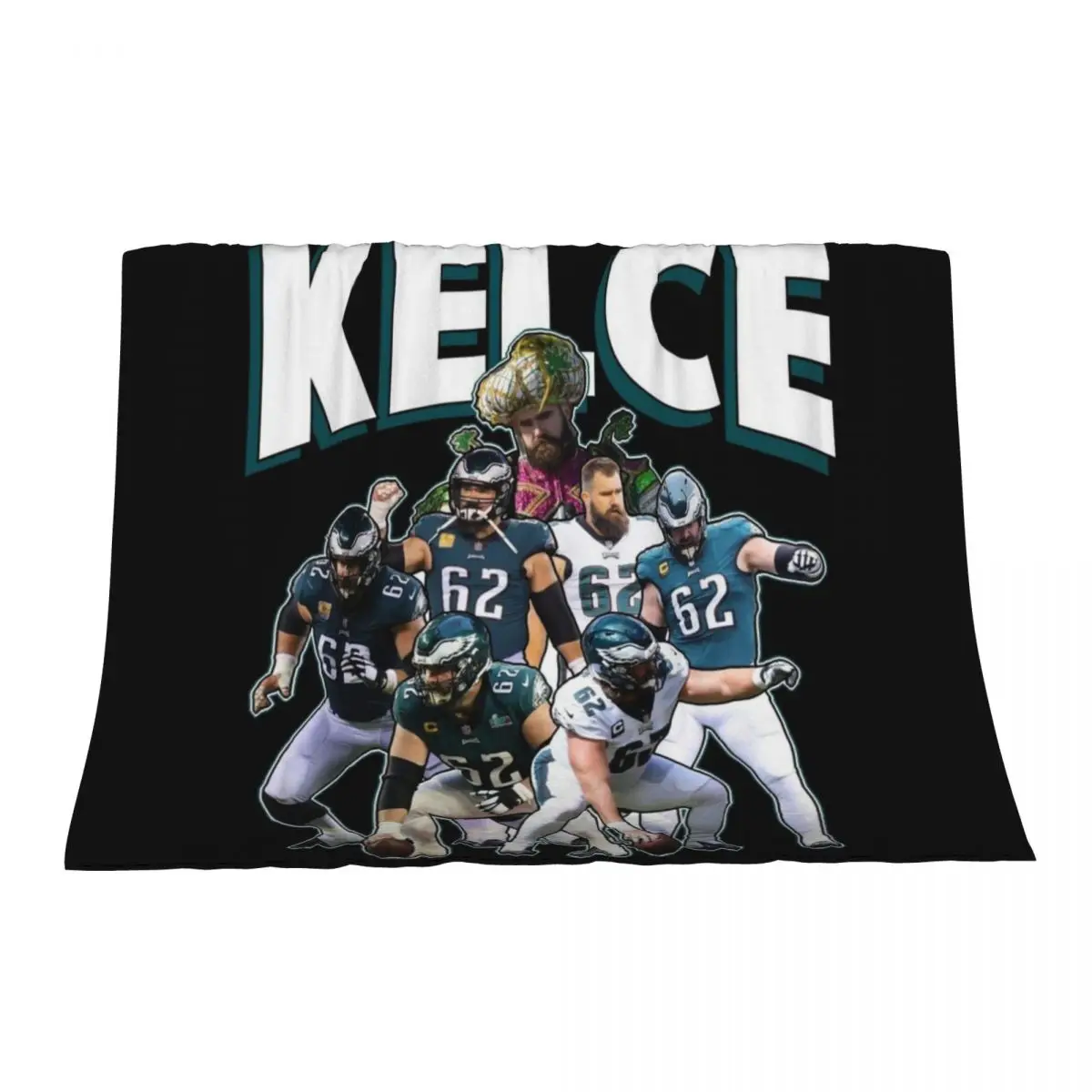 

Jason Kelce Eagles Throw Blanket funny gift Luxury Brand Heavy Blankets