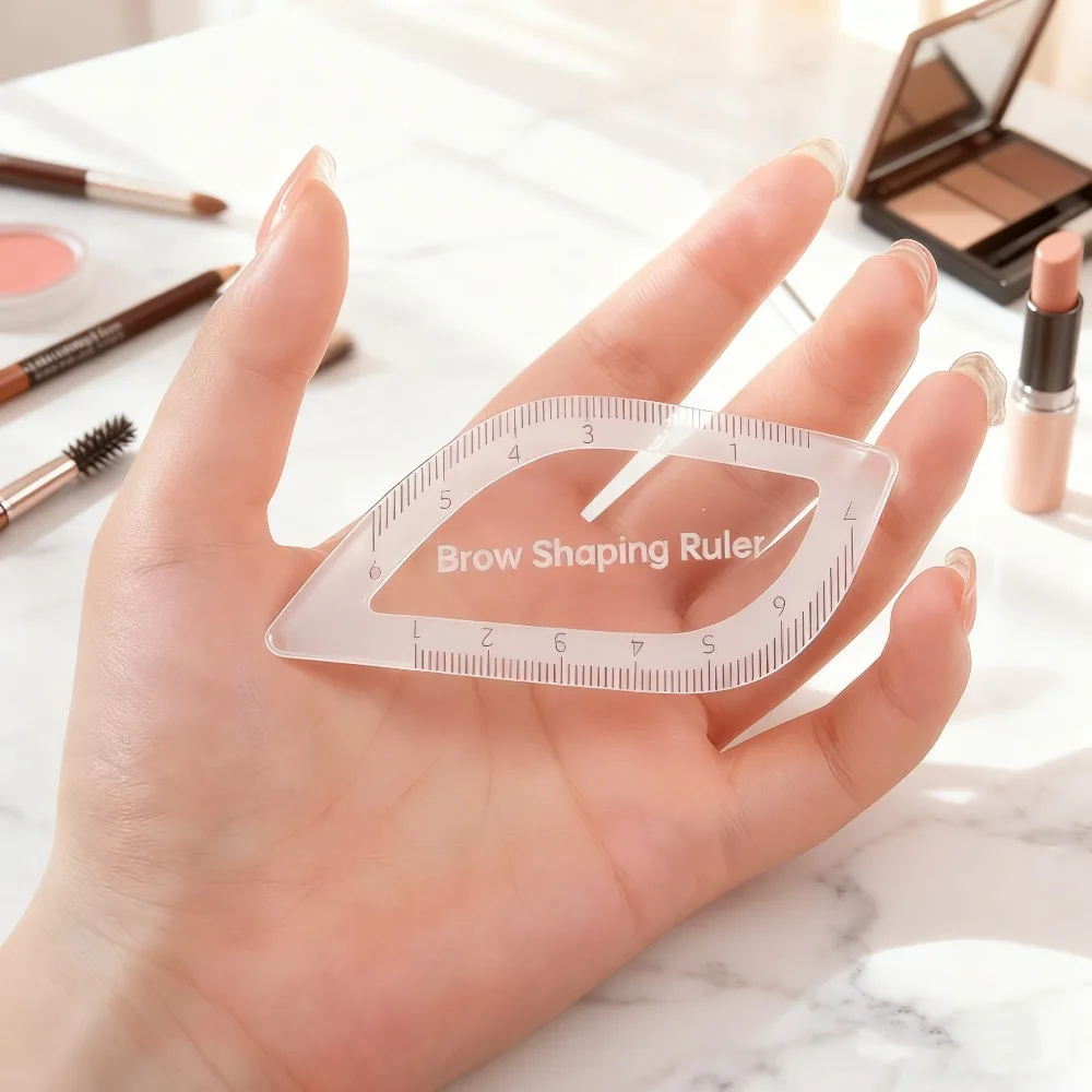 

5PCS PMU Brow Stencils - Acrylic Leaf Shaping Templates with Symmetry Guide, Reusable Microblading Tools (Gift Ready)