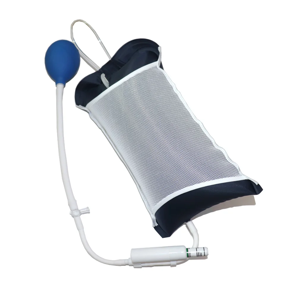 كيس ضخ الضغط، مع عرض الضغط، 500 مل، أزرق داكن، شبكة خلفية #2