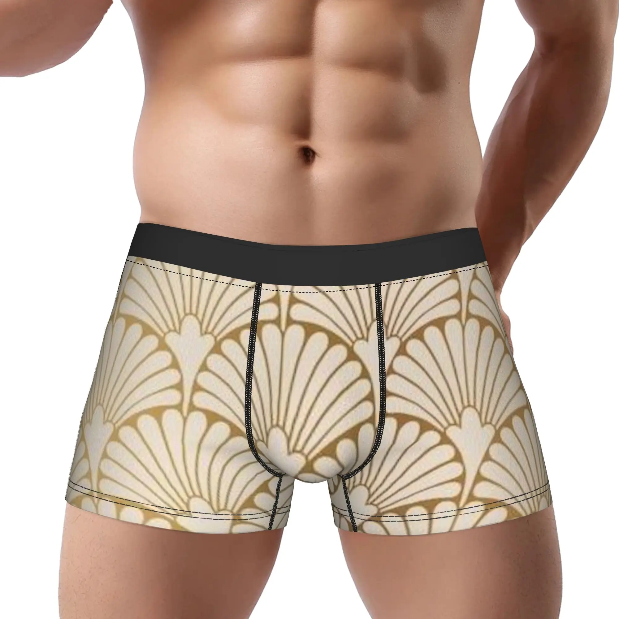 Sector (22) Fan Pattern Underpants Homme Panties Man Underwear Print Shorts Boxer Briefs
