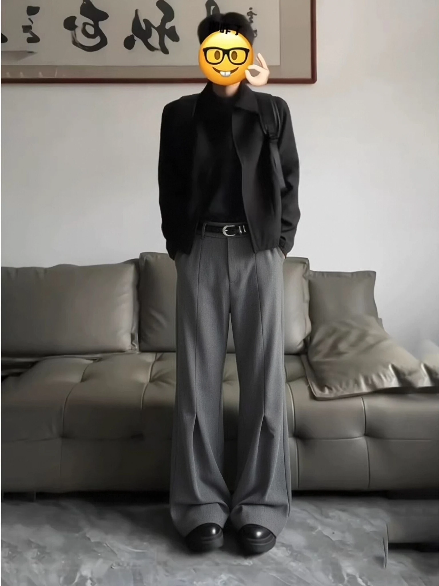 

Cleanfit Casual Men's Trousers Spring Season Old Money Sle Pleated Knife Flared Straight Leg American Sle Pants