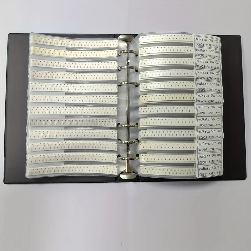 SMD Capacitor Booklet 0603 0805 1206 0201 0402 Resistor Pack Capacitive Device Sample Book
