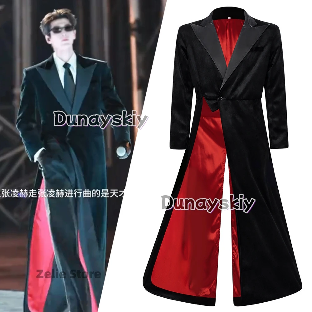 

Мужская длинная ветровка с утеплением на талии, костюм для косплея, повседневная верхняя одежда в стиле британской моды