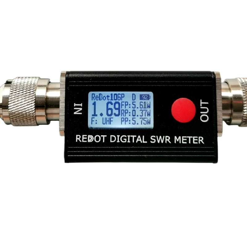 REDOT COMPANY 106P Digital SWR Meter SWR & Power Meter 120W FMB VHF UHF80-999MHz Standing-wave Ratio 1.00-99.9 Support DMR Walperforated Talkie