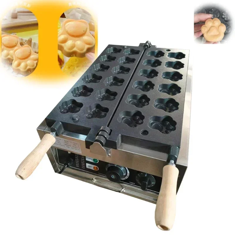Commercial Reversible Tiger paw Shaped waffle machine Electric Dog Cat Paw Shaped Waffle Maker