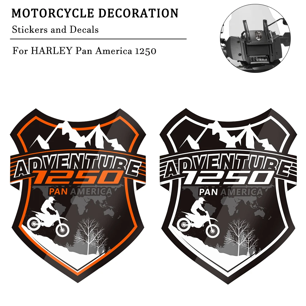 

For PAN AMERICA 1250 PANAMERICA 1250 PA1250 S Cases Trunk Panniers Protector Adventure Motorcycle NEW windshield Stickers Decals