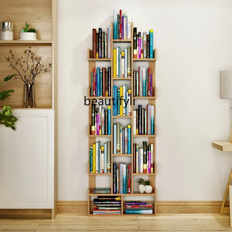 

cn8350 LHY zqChildren's Bookcase Modern & Minimalism Simple Floor Multi-Layer Creative Home Storage Rack Living Room Small Bookc
