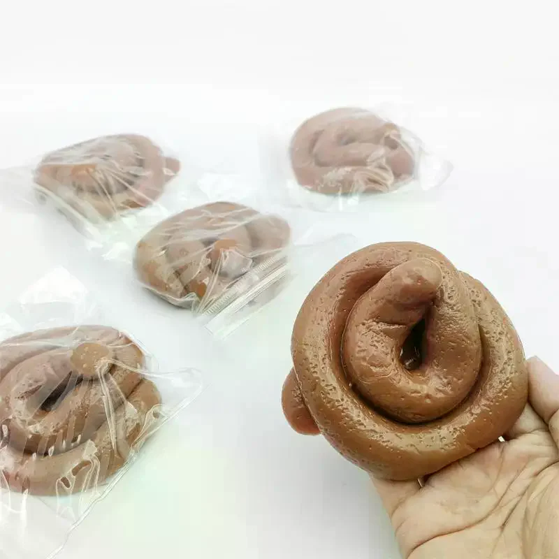 1Pcs Squeeze Fidget Ball Gross Prank Joke Decompression Toys Realistic Poop Stress Toy Novelty Gag Gift For Teens Party Decor