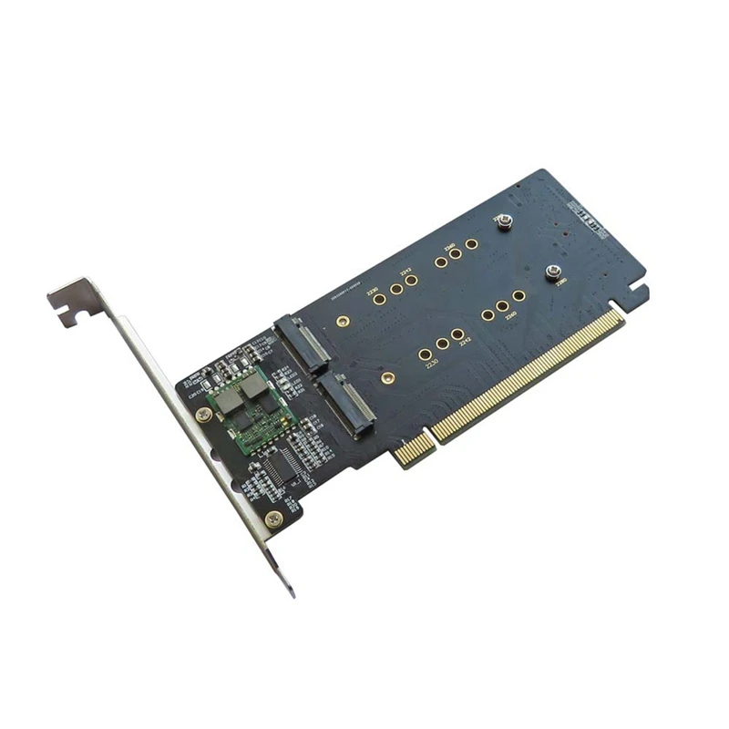 

Pci Express 3.0 X16 To 4Port M.2 Adapter Raid Card Vroc Riser Card Support 2230 2242 2260 2280 M.2 Nvme Ahci Ssd For Pc