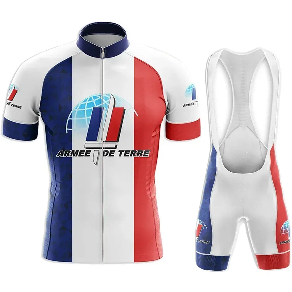 2025 France Army Cycling Jersey Set Camouflage Cycling Clothing Men Road Bike Shirts Suit Bicycle bib Shorts MTB Maillot Ropa
