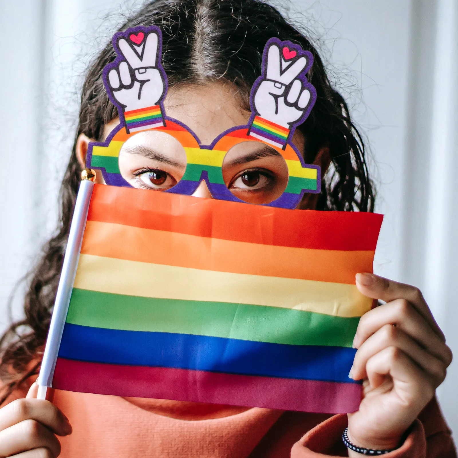 

5pcs Festival Theme Glasses Party Eyeglasses Colorful Decorations Photo Props Pride Parades Accessories Lightweight