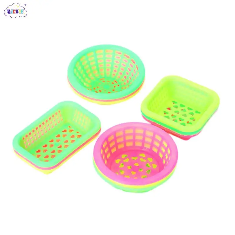 

3Pcs 1:12 Dollhouse Miniature Kitchen Storage Basket Washing Vegetables Fruit Baskets Doll House Food Storage Decor Toy