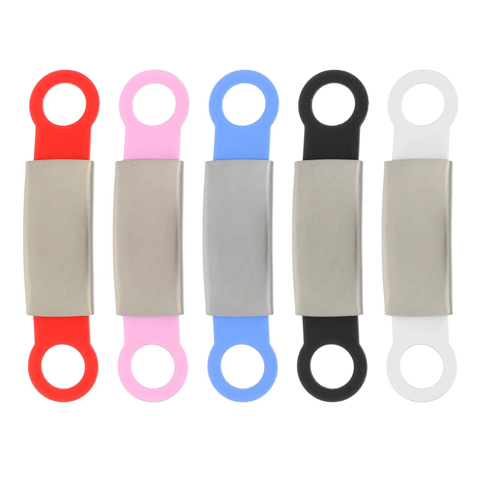 

5pcs Name Tags Stainless Steel Silicone Name For Collar Durable Decorative Id Tag Lightweight Dog Tags Pet Dog Tag Collar Para