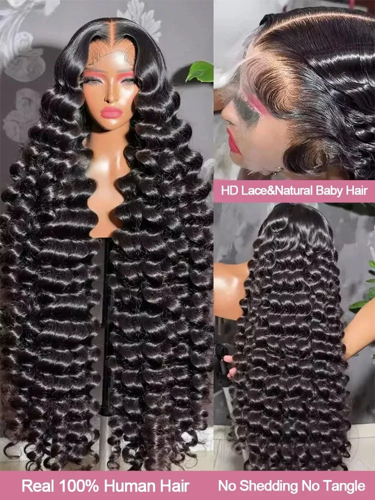 30 40 بوصة فضفاض موجة عميقة 13x6 HD الدانتيل الجبهة خصلات الشعر المستعار الإنسان قبل قطعها 5x5 غلويليس الباروكات 13x4 اليدوية مجعد الدانتيل شعر مستعار أمامي