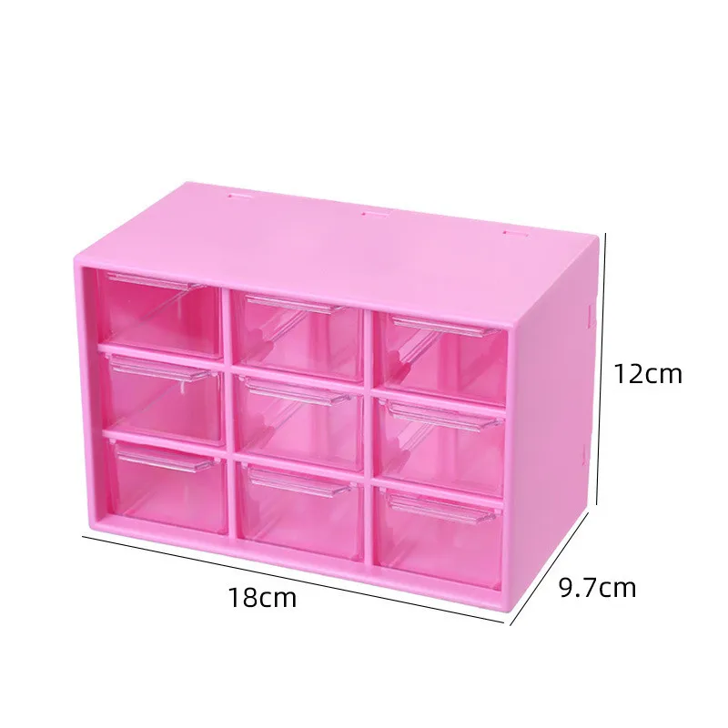 6/9 Grids Dust Proof Drawer Storage Box Stationery Jewelry Partitioned Container Student Desk Wall-mounted Sundries Storage Box