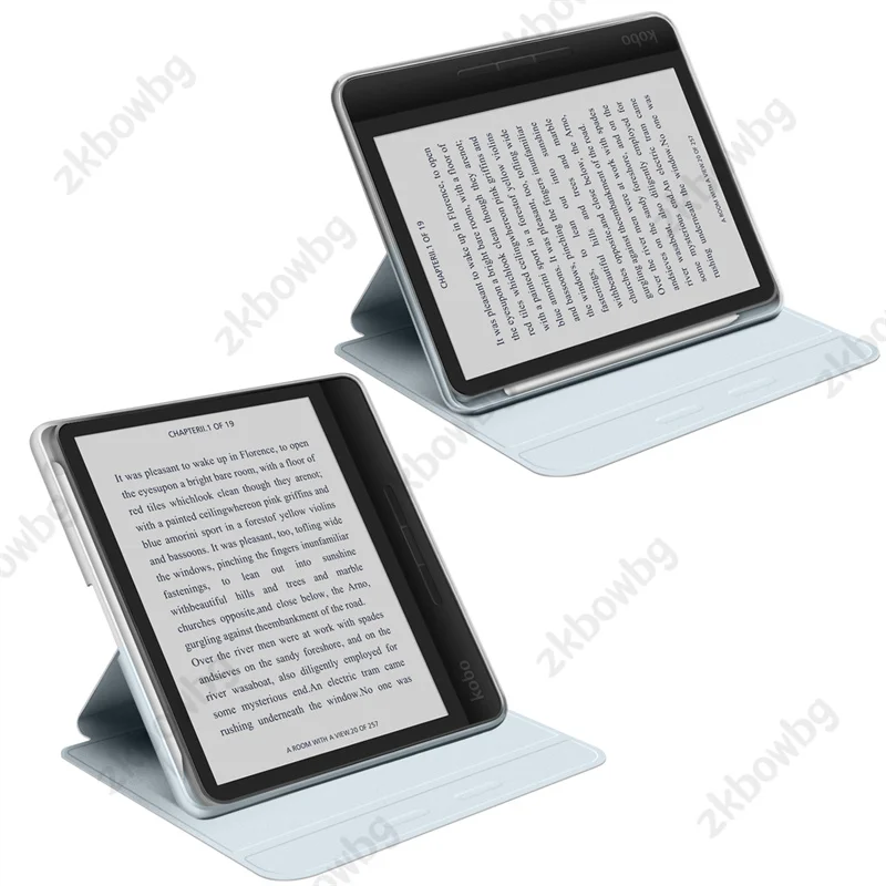 Magnetyczne, odłączane etui na e-reader Kobo Libra Colour Color N428 7'' z przegródką na rysik, podstawką, ze skóry PU, funkcją automatycznego włączania/wyłączania ekranu. — zdjęcie produktu 5