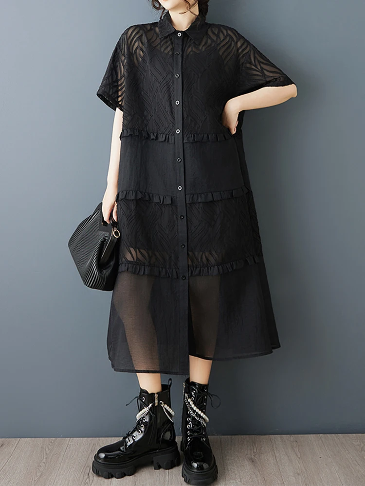 Amax LuluE Summer Vintage Abiti sexy allentati Femmine Design britannico Moda Abiti in pizzo Abiti da festa classici ed eleganti da donna