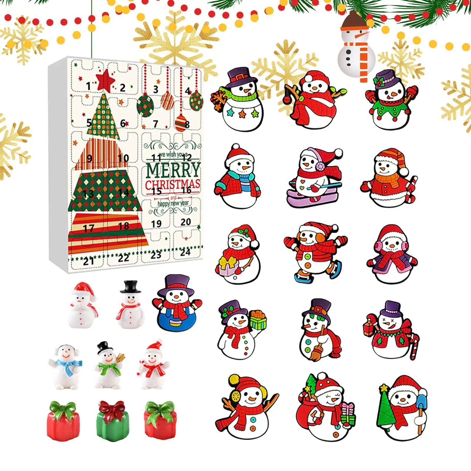 

Holiday Countdown Calendar 24 Days Pendant Decorations Christmas Holiday Countdown For Kids Children Girls Family Friends Party