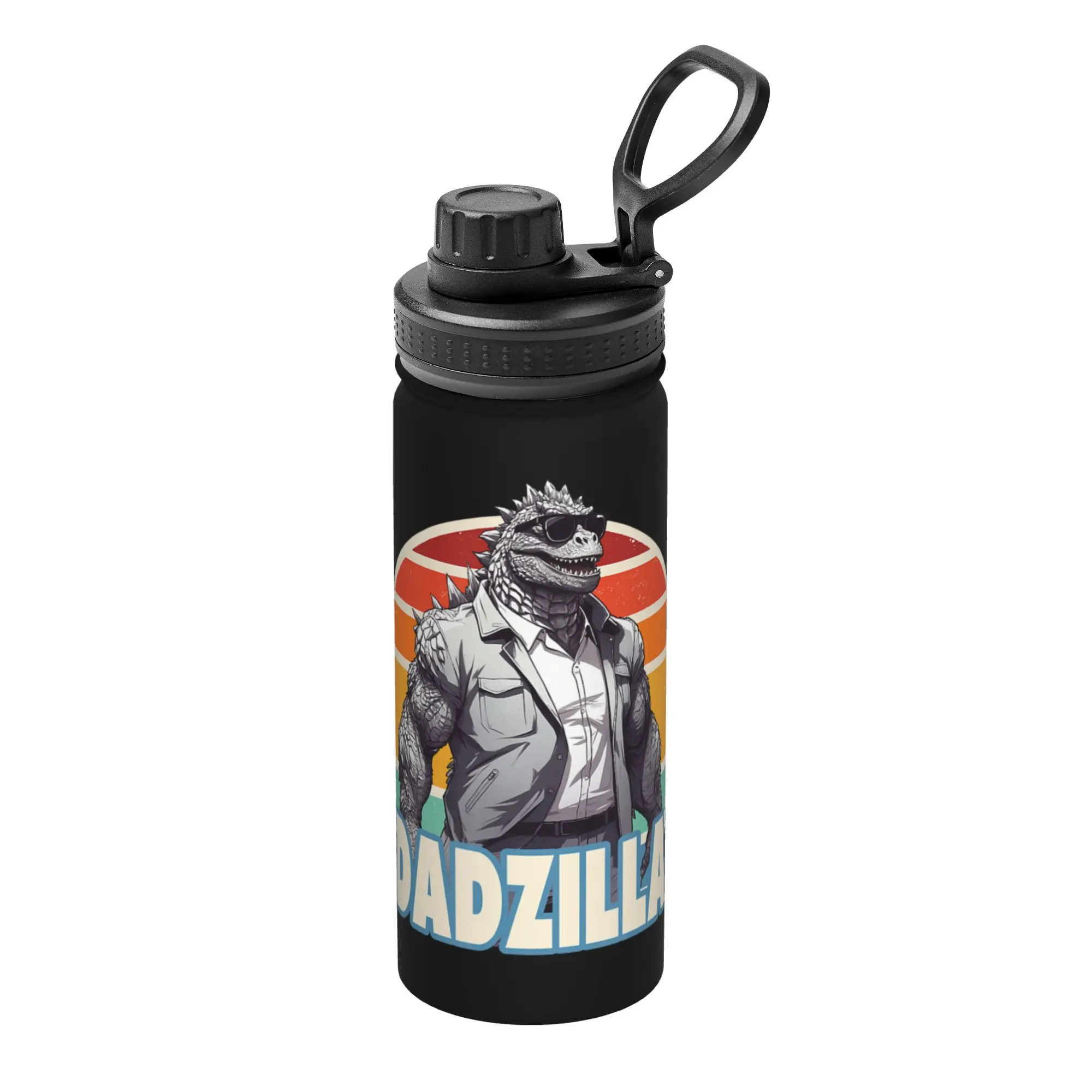 Monster G-Godzillas - Termo Deportivo Aislado de 18 oz, Tazas de Café, Taza Escolar de Acero Inoxidable de 18 oz