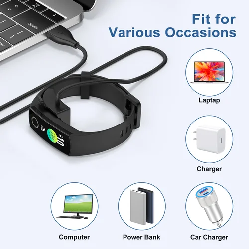 Imagen 2 del producto Cargador USB para Huawei Honor Band 5 4 3 3 pro Cable de carga Cable Dock para Huawei Honor Band 3 Pro 5 4 adaptador de cargador