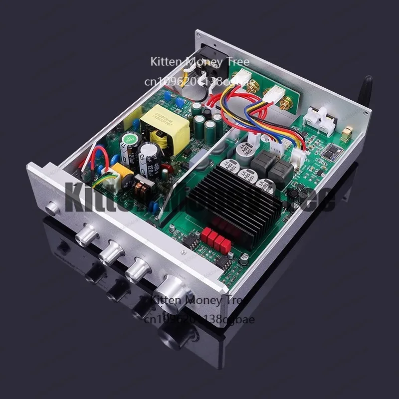 

Настольный мощный домашний цифровой усилитель мощности TPA3255 Bluetooth 5.0 с независимым декодированием высоких и низких тонов