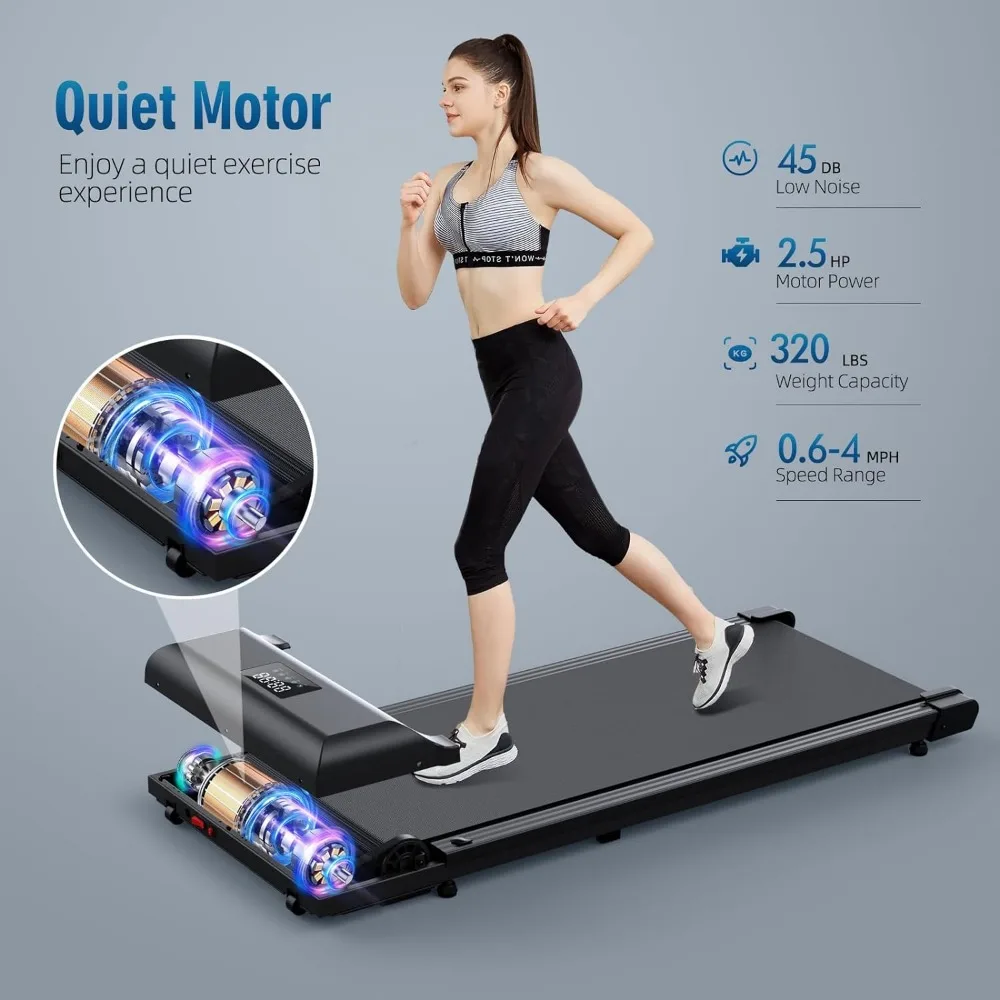 Walking Pad，Under Desk Treadmill 2 in 1 Treadmills，Portable Walking Treadmill 2.5HP image 3