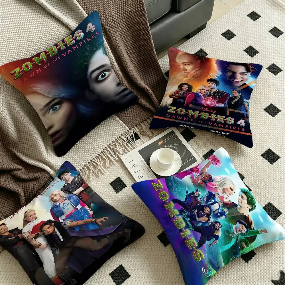 Zombies 4 Dawn of The Vampires Movie Canvas Print  Pillow Anime Pillow Sofa Bed Head Pillow Cover Cushion Cover 45x45 cm Fashion