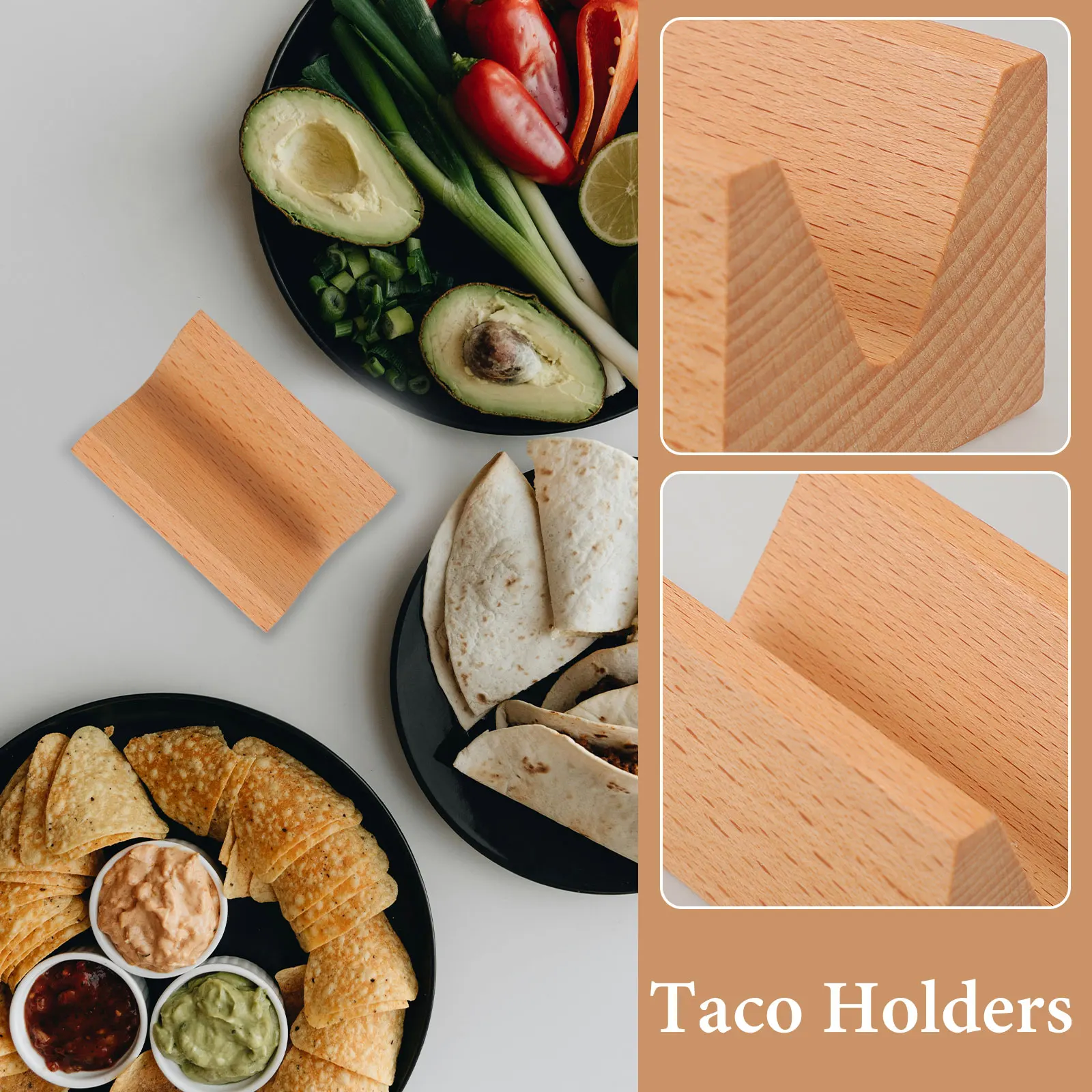 

1pcs Wooden Hand Roll Stand Reusable Sushi Japanese Style Serving Tray Restaurant Sushi Holder Food Tray For Home Restaurant