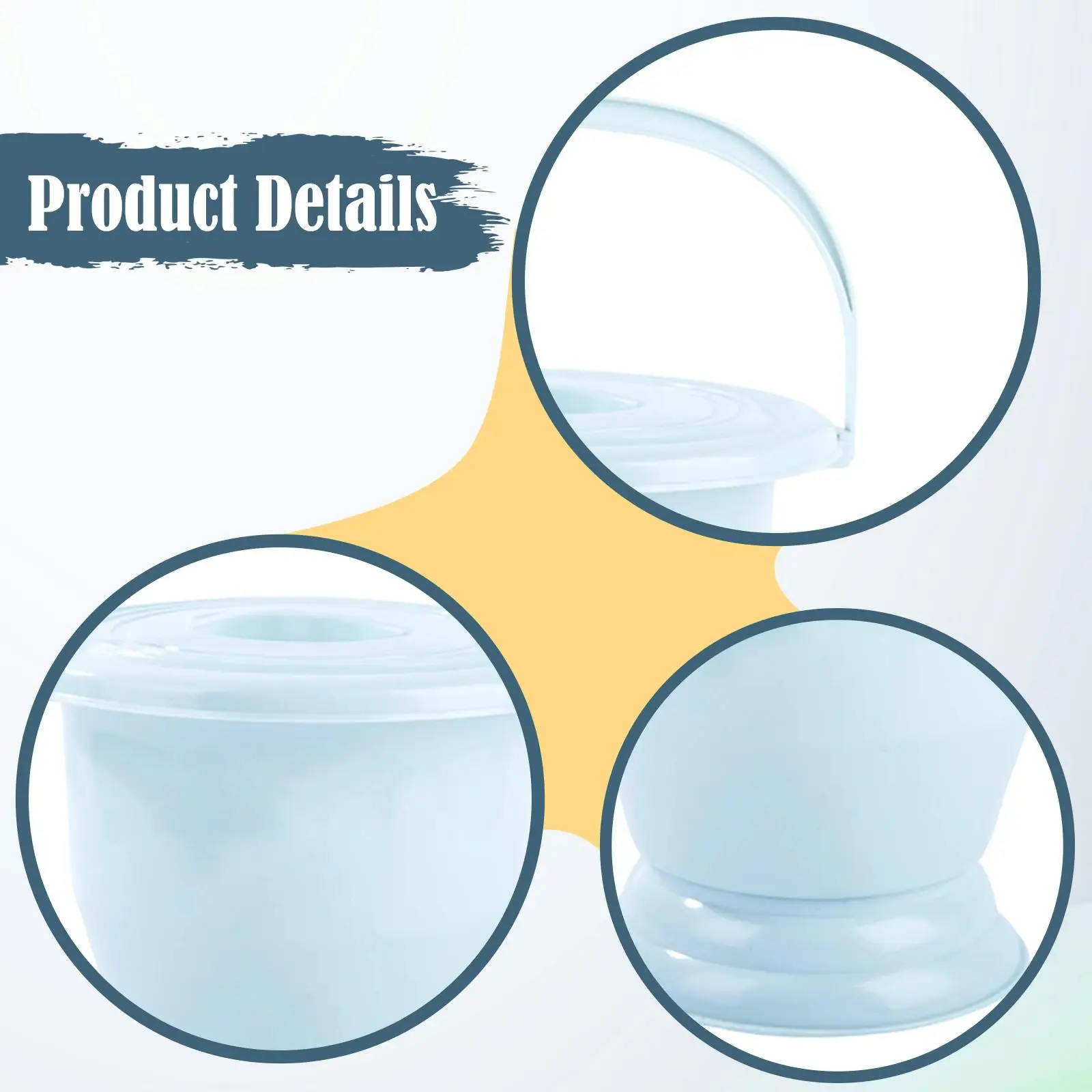 المبصقة مع غطاء وعاء الغرفة المنزلية ليلة مبولة وعاء السرير مبولة للإناث الذكور البالغين الأطفال الأكبر سنا #5