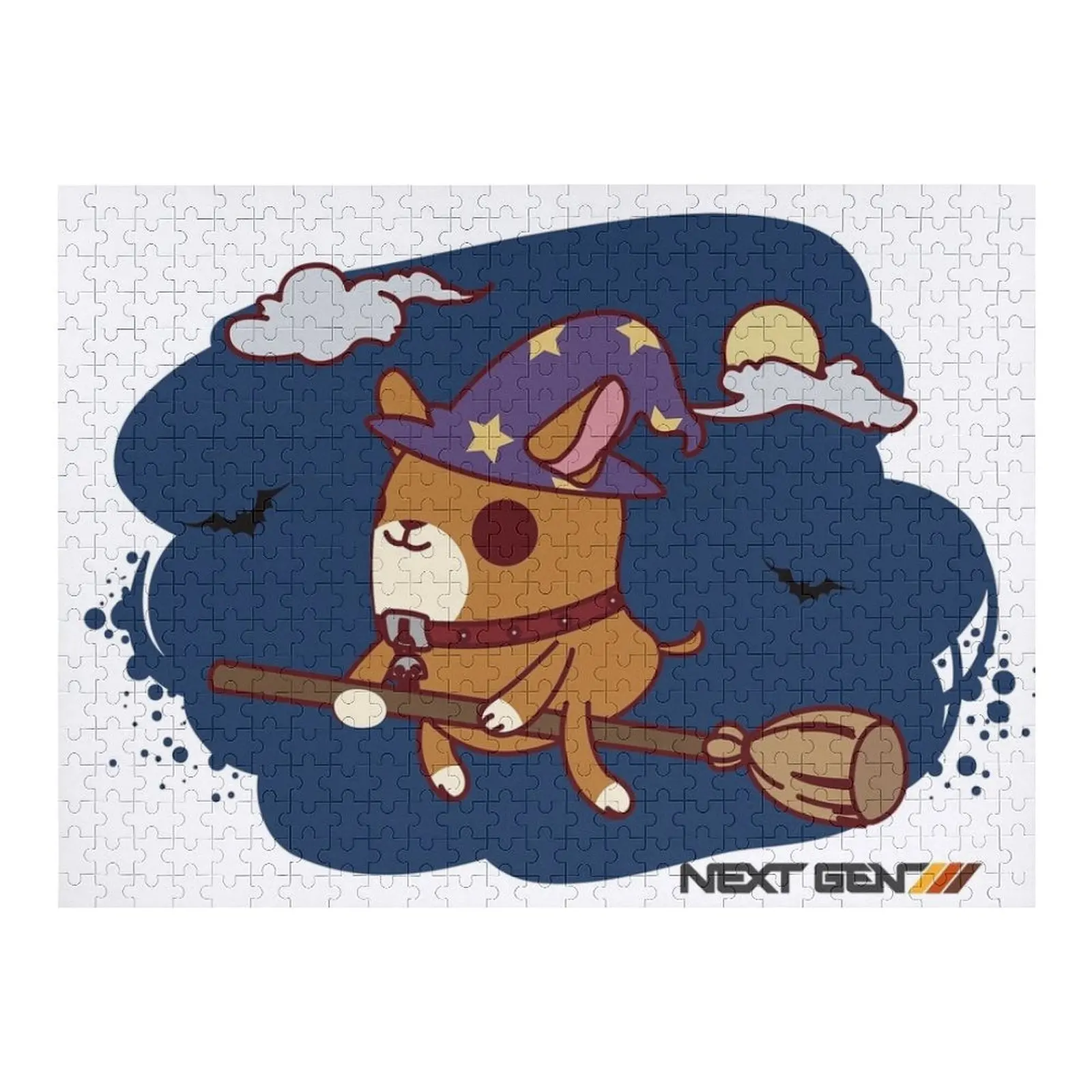 

Игра-головоломка «Ведьма Момо» для Хэллоуина, детская игра-головоломка с фото, деревянная фотография, персонализированная головоломка