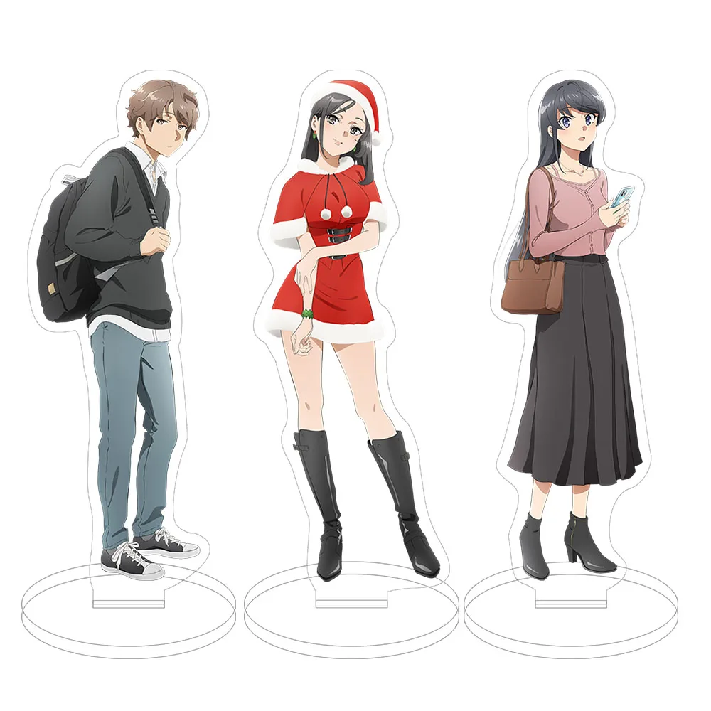 Rascal no sueña con Papá Noel, soporte acrílico, modelo de Anime, figura de acción, accesorios de adorno, modelos, adornos de escritorio