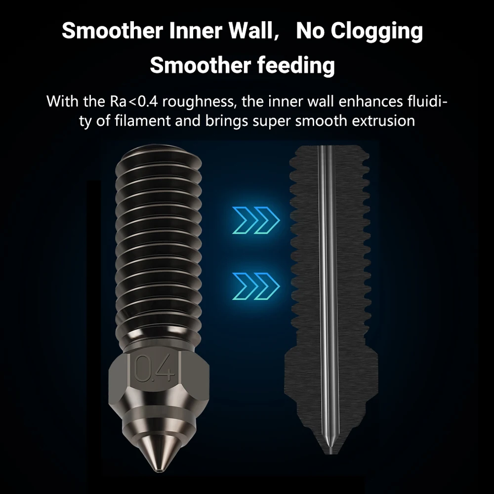 Latão cobre chapeado bocal para Creality Ender 3 V3 KE K1 K1 Max CR-M4, aço endurecido bimetálico vulcão bocal, alta qualidade