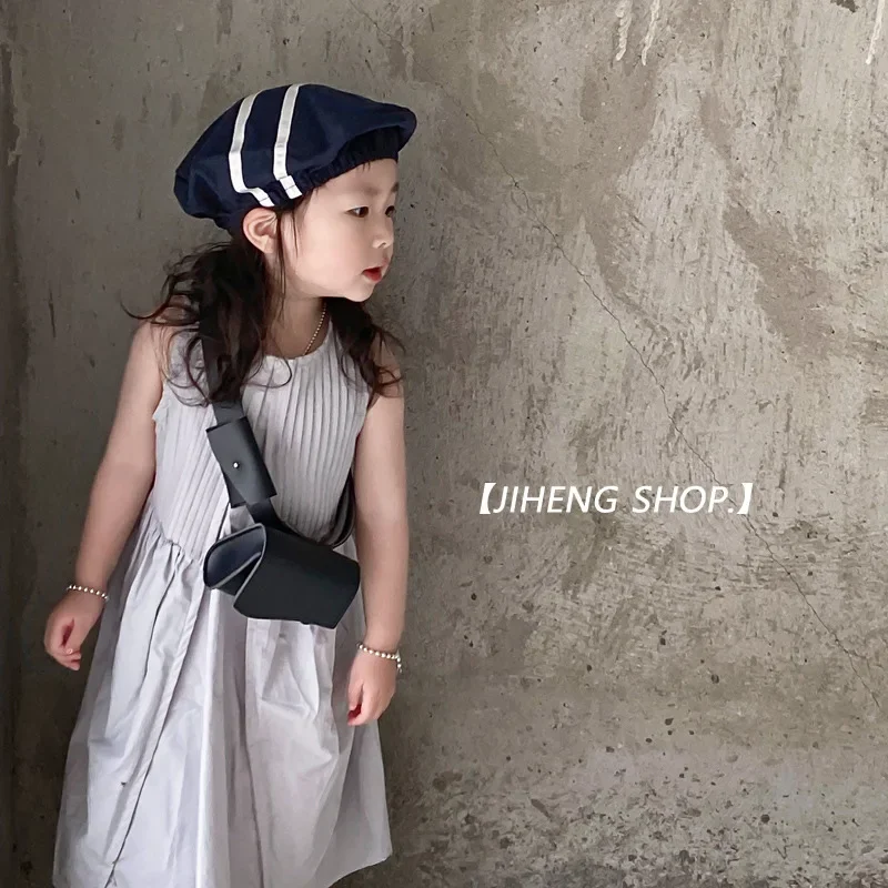 Borse per bambini 2023 stile coreano retrò ragazzi e ragazze in due pezzi piccola borsa per accessori borsa per bambini nuove borse Casual per bambini alla moda