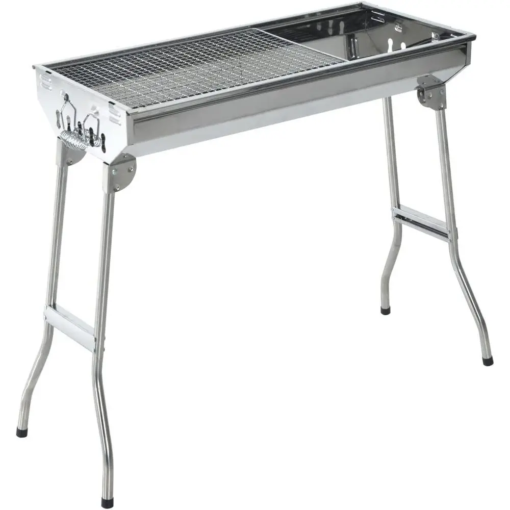 

29 Stainless Steel Charcoal Grill for Backyard Cooking and Parties